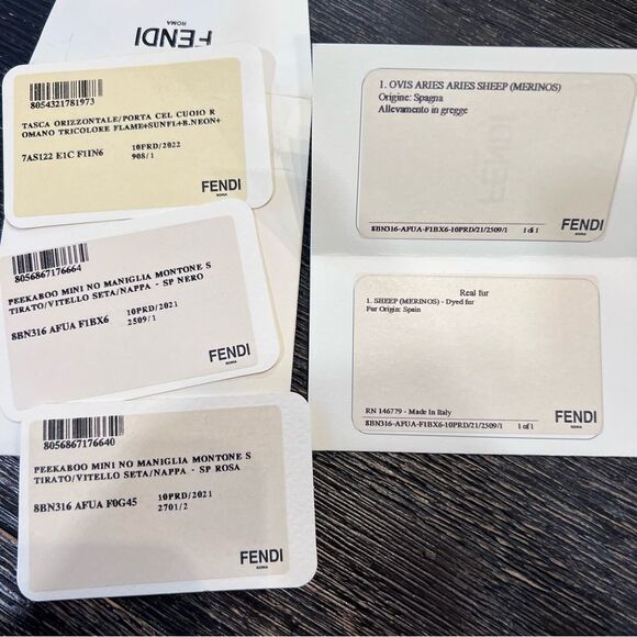 FENDI
Black Shearling Peekaboo Bag - Picture 9 of 15